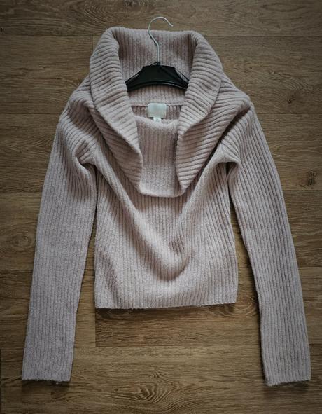 Svetr se spadlými rameny h&m vel. xs, h&m,xs