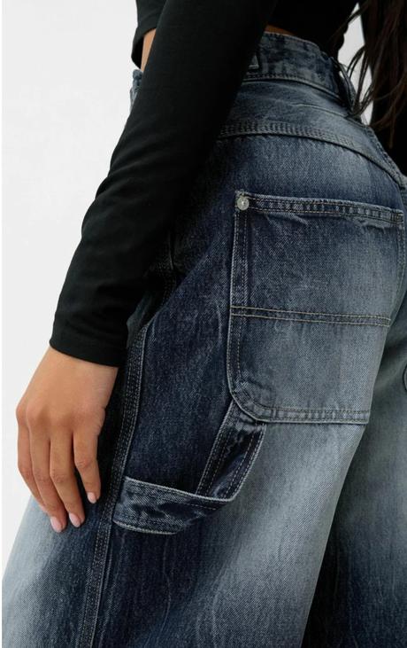 Krásné baggy rifle značky bershka, bershka,xs