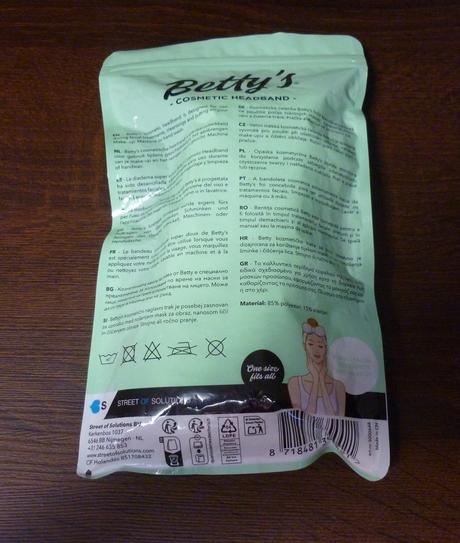 Kosmetická světle zelená čelenka bettty s, 