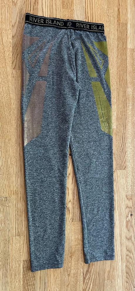 Sportovní elast. legíny river island vel. 140, river island,140