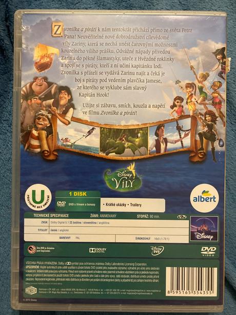 Dvd zvonilka a piráti,