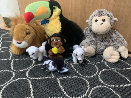 Sada plyšových hračiek - zoo, 
