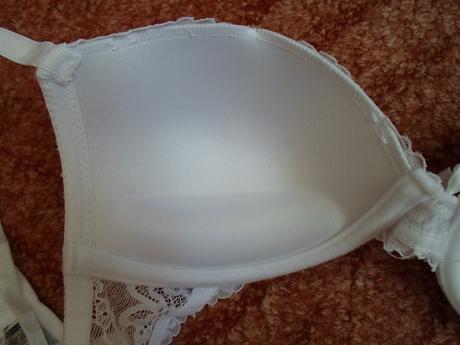 Bílá krajková podprsenka push up- 75b, new yorker,75b
