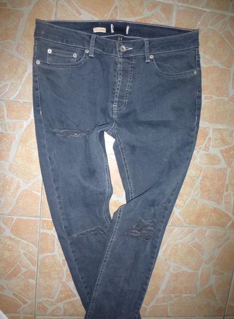 Džíny skinny trhané - vel.m-l, m