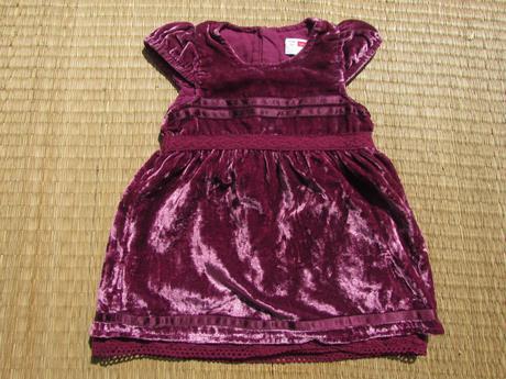 Sametové šaty, name it,68