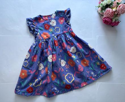 Ob/ šaty modré - v.4-5 let, 110