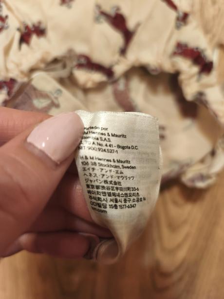 Kraťasový overal bez ramínek, h&m,164