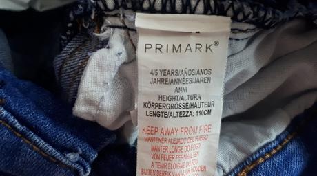 Dětské džíny, rifle, vel.110, zn.primark, primark,110