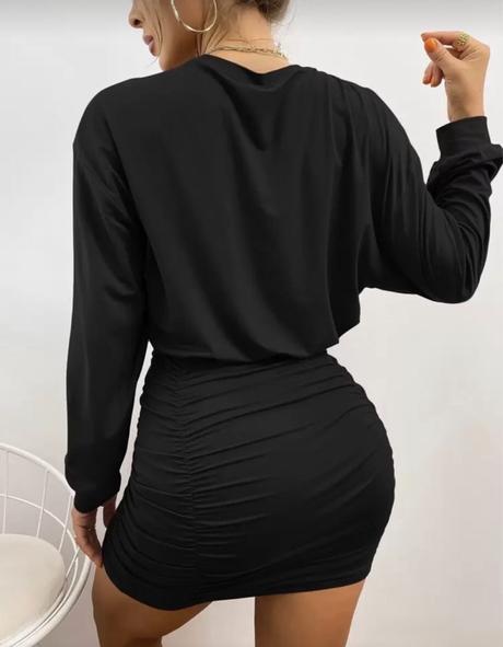 Dámské sexy šaty s řaseným vel. xl, l / m / xl