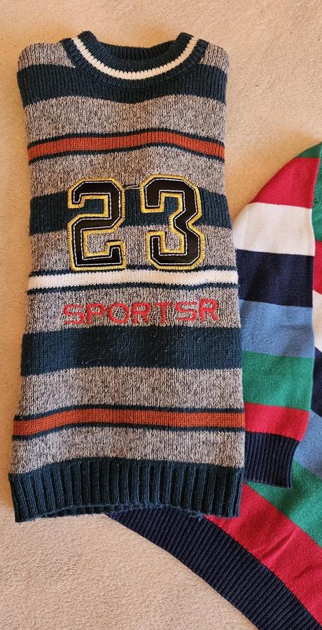 Dva chlapecké svetry, svetříky, vel.110/116, 110