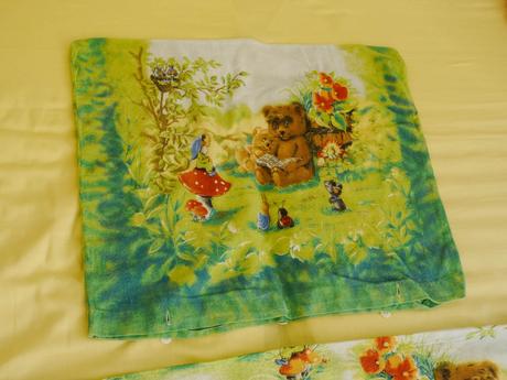 Teple povleceni - zelene medvidek, šířka (cm): 100,délka (cm): 130