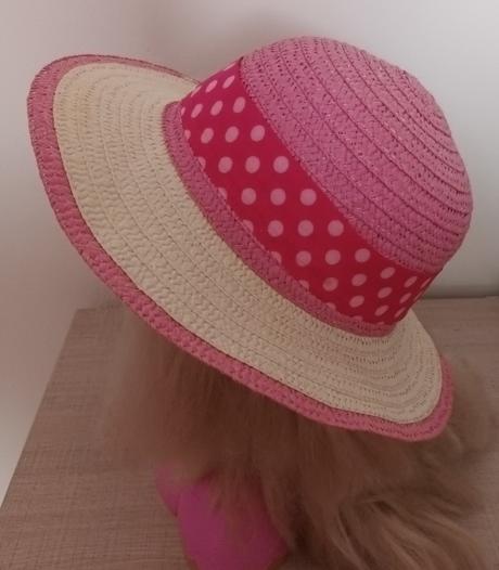 Letní klobouček dívčí s mašlí, 