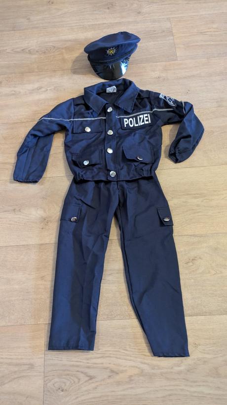 Ka313 karnevalový kostým policista 116, 5 - 6 let,