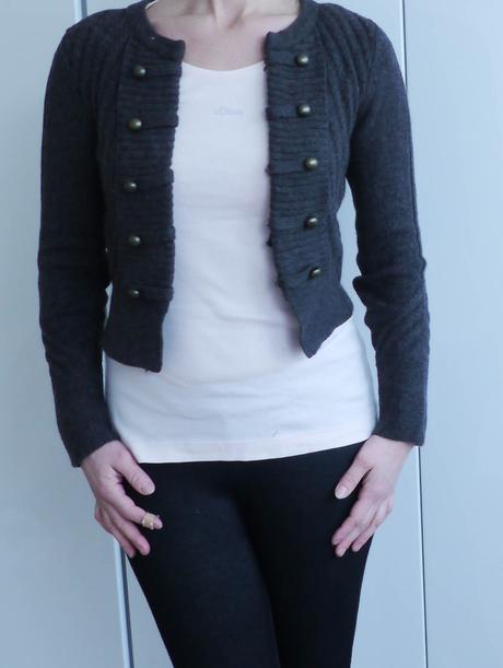 Svetrik kratky hnedy h&m vel.xs, h&m,xs