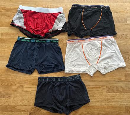 5x trenýrky & boxerky vel. 140/152, cena za vše, 140