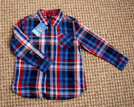 Kostkovaná košile vel.116 - nová, kiki&koko,116