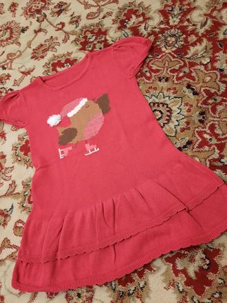 Vánoční šatičky s ptáčkem, 98