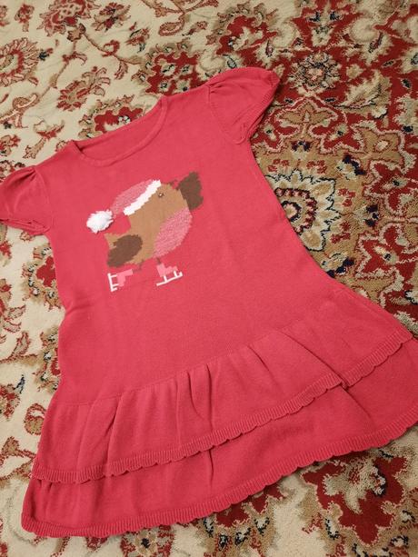 Vánoční šatičky s ptáčkem, 98