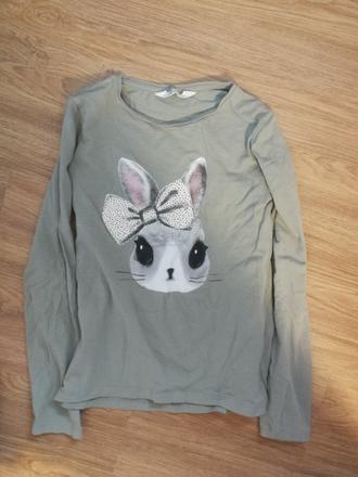 Tričko dlouhý rukáv, vel. 140, h&m,140
