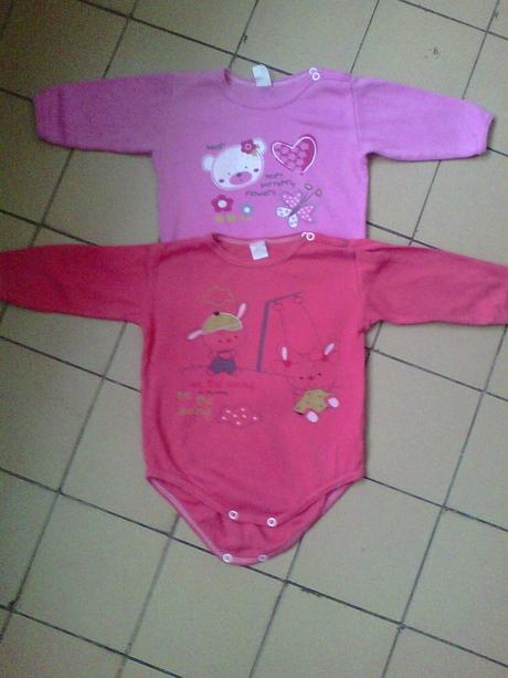 Set body s dlouhým rukávem, 80