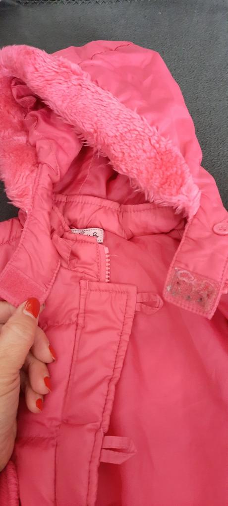 Dívčí teplejší bunda vel. 12-18měs (86cm), 86