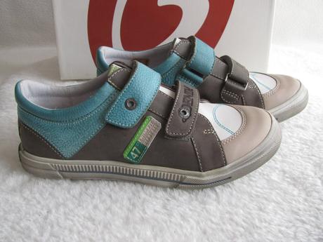 Dětské kožené boty celorok gbb denim fit usa, 34