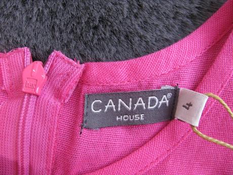 Letní bavlněné sytě růžové šaty, house,104