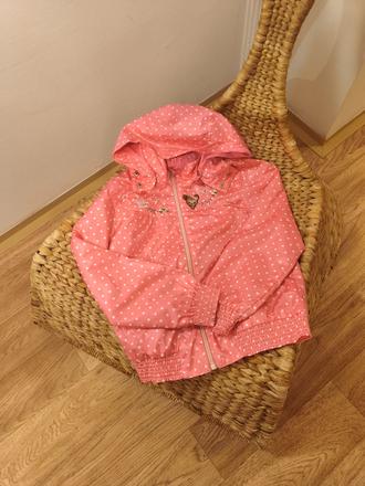 Puntíkatá jarní bunda h&m, h&m,128