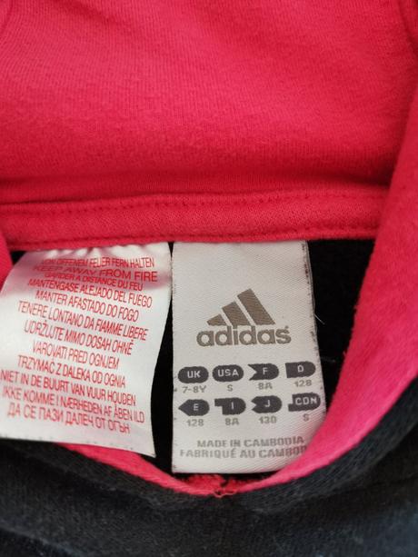 Mikina s kapucí adidas vel. 128, adidas,128