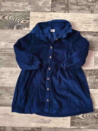 Šaty/prodloužená manžestr.tunika 104/110, f&f,104