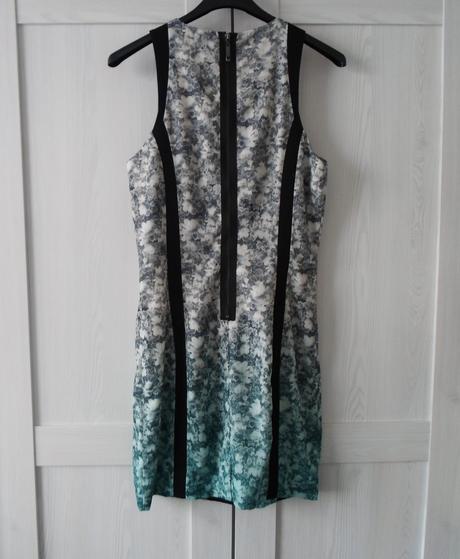 Šedé černé zelené šaty, h&m,38