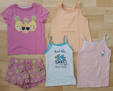 Letní pyžamo a tílka vel. 116, f&f,116