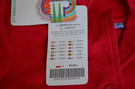 Coccodrillo krásné červené sako 110 cm 5 let super, coccodrillo,110