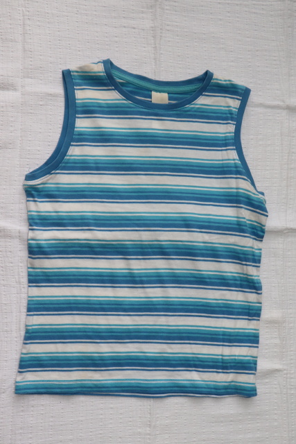 Pruhované klučičí tílko, palomino,134