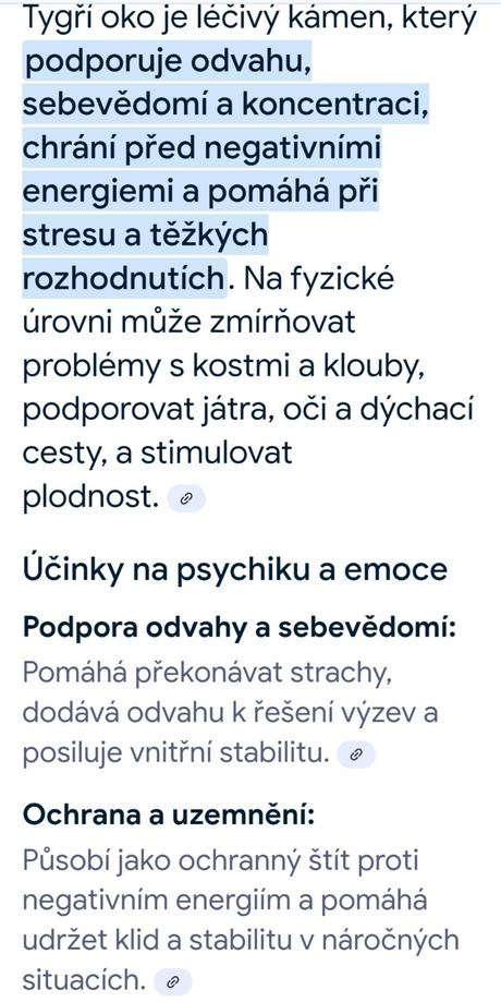 Přívěsek tygří oko, 