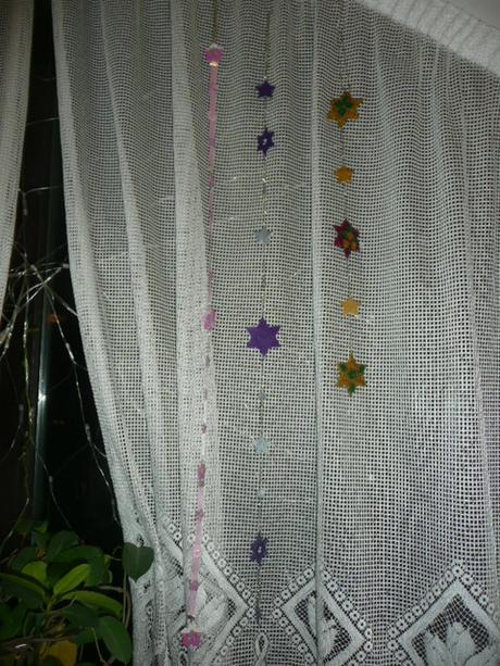 Bižuterie ozdoba závěs záclona, 