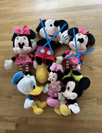Sada plyšáků disney minnie & mickey mouse a kačer, 