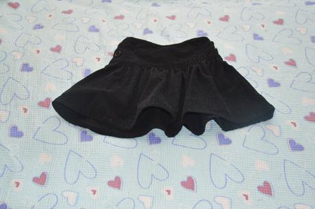 122 128 černá manšestrová sukně, evie angel,122