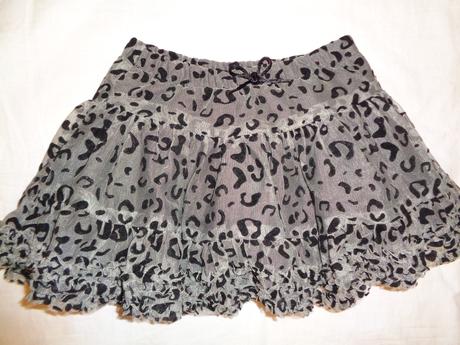 Exkluzivní šedá tygrovaná tutu sukně, h&m,92