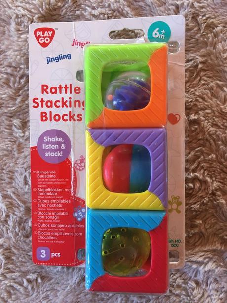 Chrastící kostky (play go) - 3 ks,