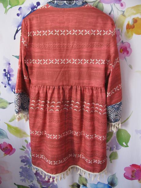 Letní tenký, rychlesch. přehoz přes plavky,pareo, xs