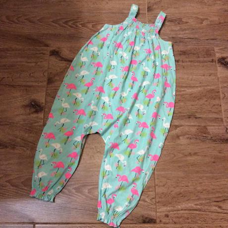 Letní kalhotový overal s plameňáky, evie angel,104