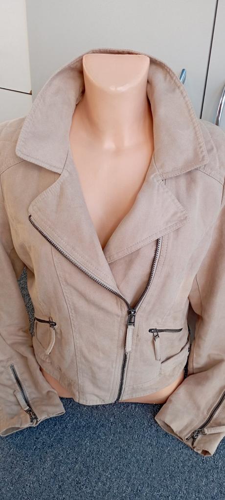 Krémová bunda zn."divided h&m" vel."40/l", h&m,l