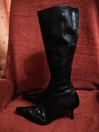 Kozačky kožené, 38