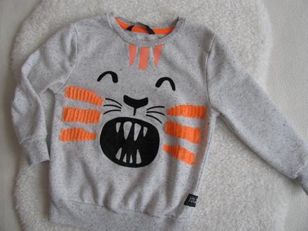 Šedá bavlněná mikina -lvíček/unisex, george,98