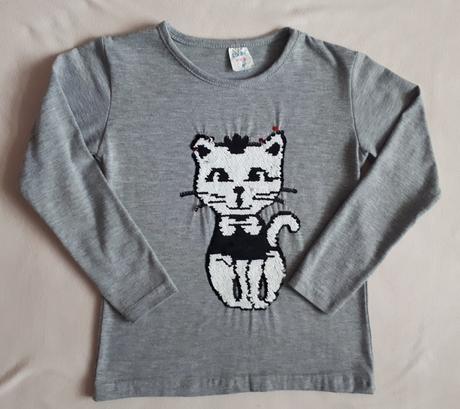 Dětské měnící (přeměňovací) tričko kočička,104/110, 104
