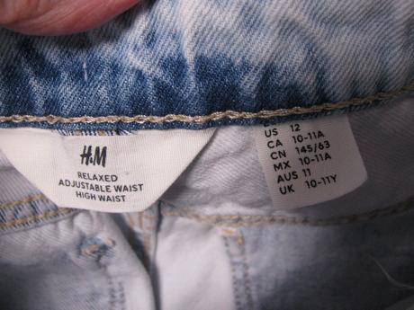 Džínové trhané kraťasy h&m, h&m,146