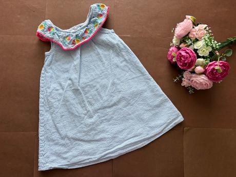 Ob/ šaty krátké pruhované - v.18/24 měs, marks & spencer,92