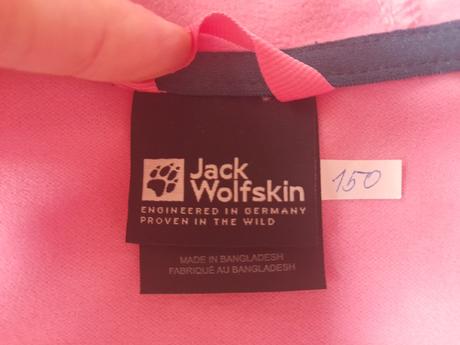 2x funkční mikina jack wolfskin, vel 140, top stav, jack wolfskin,140