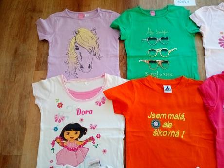 9 x tričko krátký rukáv, vel 116, h&m,116